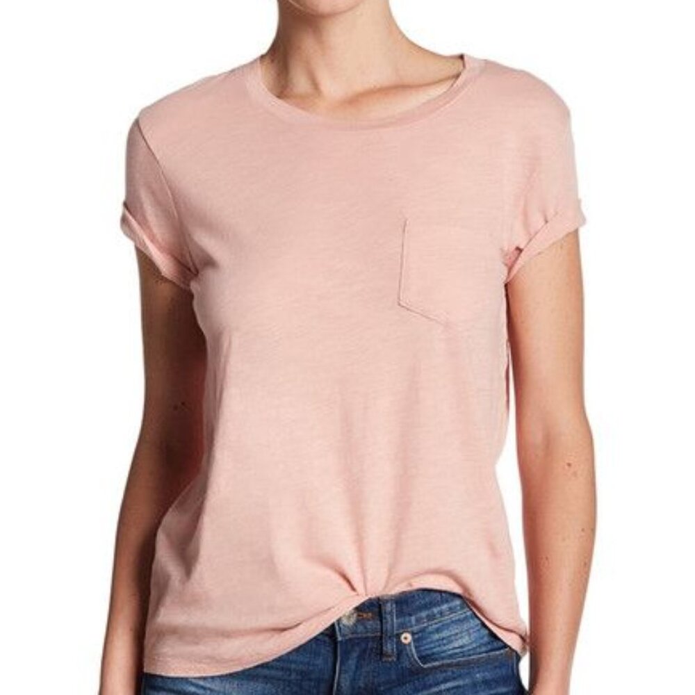 Madewell Whisper Cotton Blush Pocket Tee